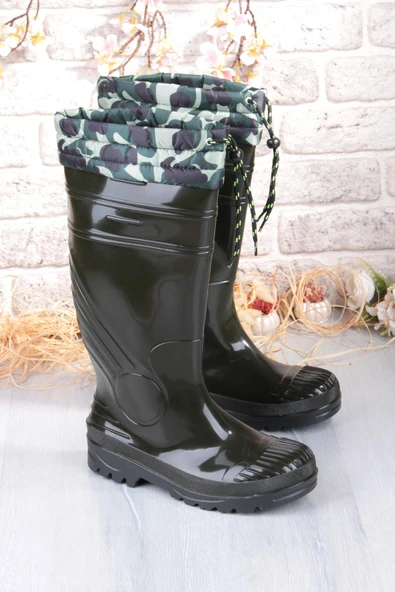 Fort 1197 Ulaş İçi Kürklü 40 Cm Uzunluk Pvc %100 Su Geçirmez Tarım Çiftçi Sulama İş Çizmesi - Resim 4