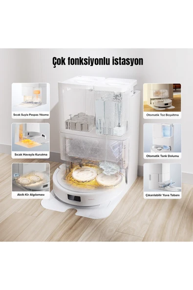 QRevo MaxV Akıllı Robot Süpürge Beyaz - 4