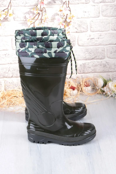 Fort 1197 Ulaş İçi Kürklü 40 Cm Uzunluk Pvc %100 Su Geçirmez Tarım Çiftçi Sulama İş Çizmesi - Resim 5