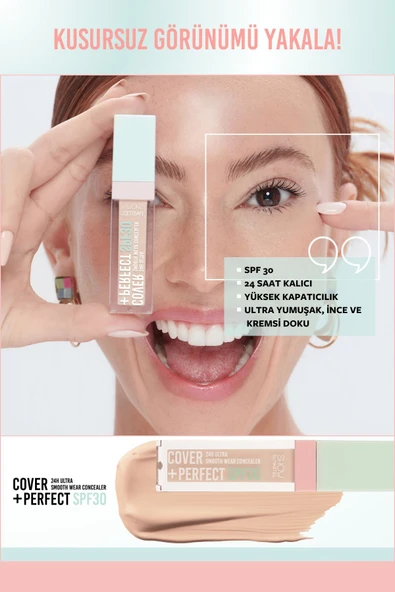 Cover+Perfect Concealar SPF30 - SPF30 Ultra Kapatıcı 306 Caramel - 4