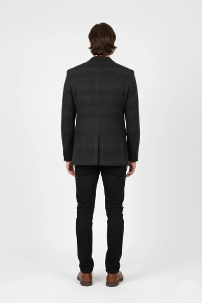 Erkek Kışlık Kumaş Tek Ceket 4 Drop BGL-ST04983 - Resim 11