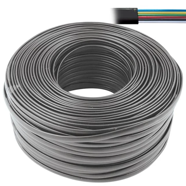 Artar 6'lı Flat (Köken) Telefon Kablosu 100 Metre ürün görseli 1