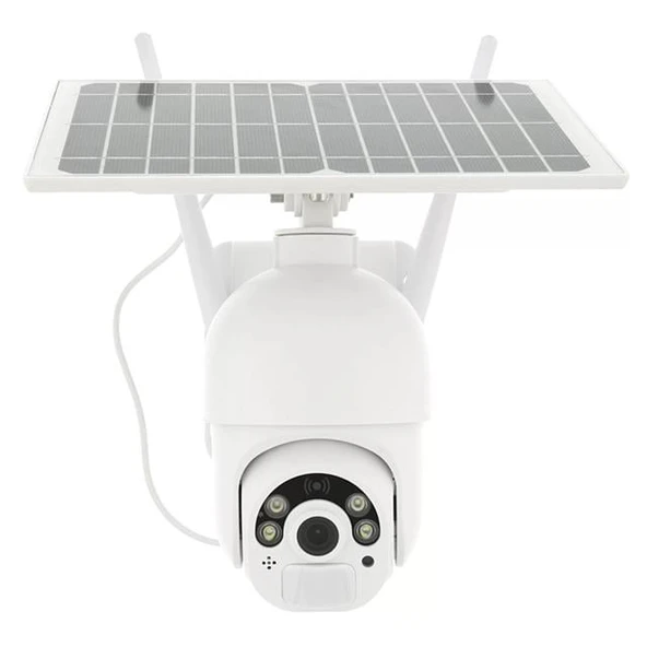 PowerMaster PM-26195 Solar Güneş Panelli 2MP 1080P 4G Sim Kart Ubox Destekli Wifi Kamera - Resim 2