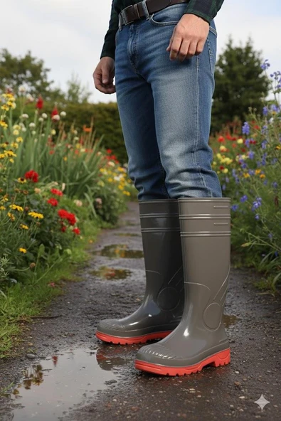 Fort 1199 Ulaş 37 Cm Uzunluk Pvc %100 Su Geçirmez Tarım Çiftçi Sulama İş Çizmesi ürün görseli