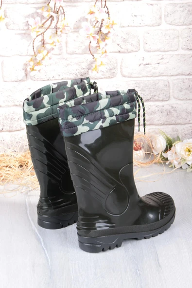 Fort 1198 Ulaş İçi Kürklü 33 Cm Uzunluk Pvc %100 Su Geçirmez Tarım Çiftçi Sulama İş Çizmesi - Resim 6