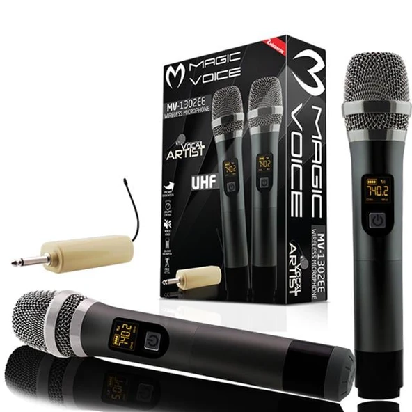 Magicvoice MV-1302EE  2 El Kablosuz Mikrofon ürün görseli