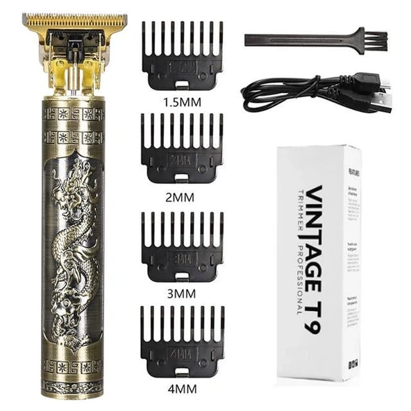 Vintage T9 Şarjlı Saç Sakal Kesme Makinesi ürün görseli 1