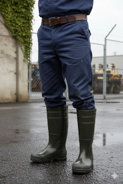 Fort 1199 Ulaş 37 Cm Uzunluk Pvc %100 Su Geçirmez Tarım Çiftçi Sulama İş Çizmesi - Resim 9