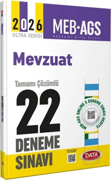 2026 AGS Mevzuat Tamamı Çözümlü 22 Deneme Sınavı Data Yayınları ürün görseli 1