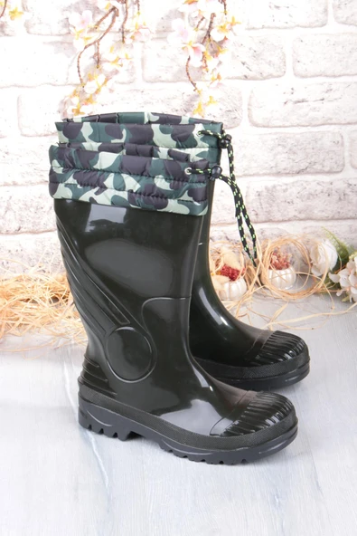 Fort 1198 Ulaş İçi Kürklü 33 Cm Uzunluk Pvc %100 Su Geçirmez Tarım Çiftçi Sulama İş Çizmesi - Resim 4