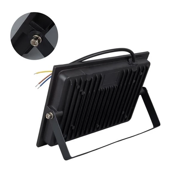 Powermaster PM-22572 100 Watt - 220 Volt 6500K IP66 150* Işık Açısı Siyah Slim Kasa Beyaz Led Projektör - Resim 2