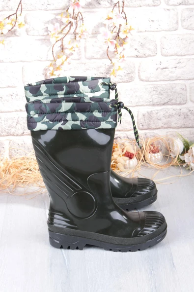 Fort 1198 Ulaş İçi Kürklü 33 Cm Uzunluk Pvc %100 Su Geçirmez Tarım Çiftçi Sulama İş Çizmesi - Resim 5