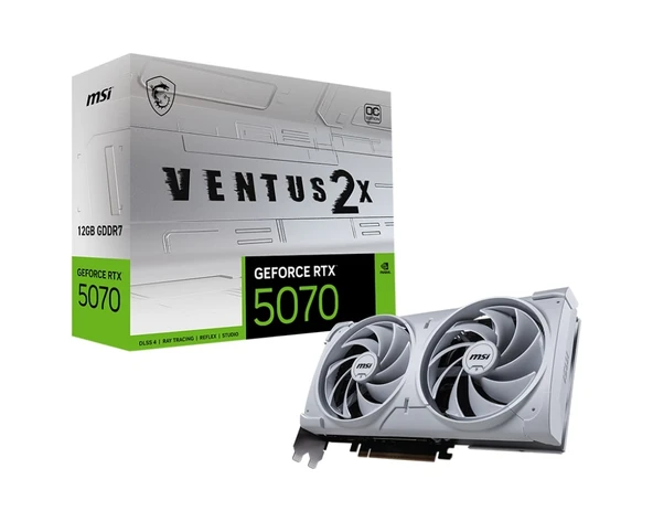 MSI GEFORCE 5070 12G VENTUS 2X OC WHITE 192BIT VGA ürün görseli 1