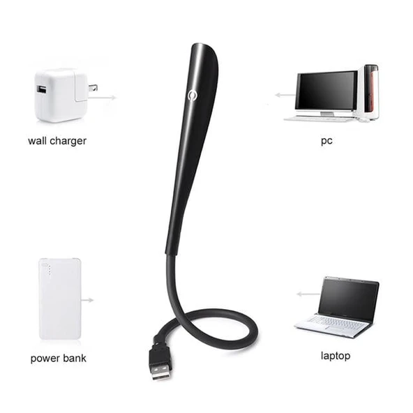 PowerMaster PM-24561 14 Ledli Siyah Esnek Usb Led Lamba ürün görseli