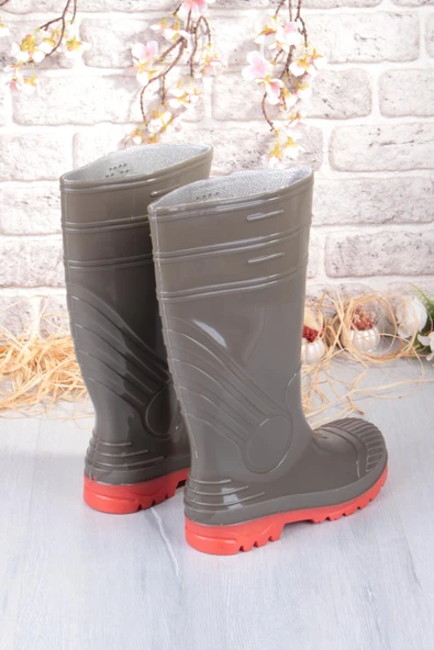 Fort 1199 Ulaş 37 Cm Uzunluk Pvc %100 Su Geçirmez Tarım Çiftçi Sulama İş Çizmesi - Resim 7