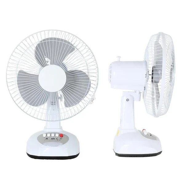 PowerMaster PM-22009 3 Kademeli Şarjlı - Solarlı Fan Vantilatör Ampul - Ledli - Powerbank - Resim 2