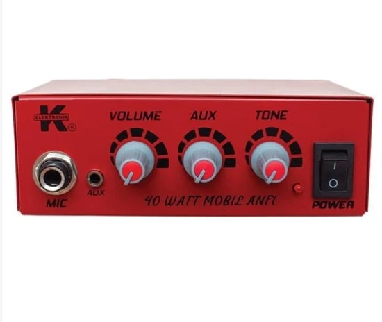 MAGICVOICE MV-2022 PA-50W PLASTİK KASA  12 VOLT MİNİ 50 WATT PAZARCI ANFİSİ - Resim 3