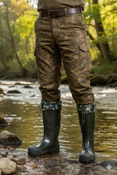 Fort 1198 Ulaş İçi Kürklü 33 Cm Uzunluk Pvc %100 Su Geçirmez Tarım Çiftçi Sulama İş Çizmesi - Resim 2