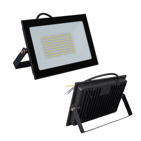 Powermaster PM-22572 100 Watt - 220 Volt 6500K IP66 150* Işık Açısı Siyah Slim Kasa Beyaz Led Projektör - Resim 4