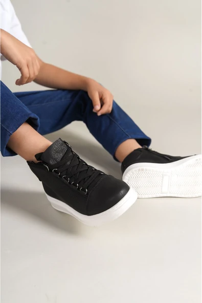 1012 - Roma Çocuk Ayakkabı SIYAH - Resim 4