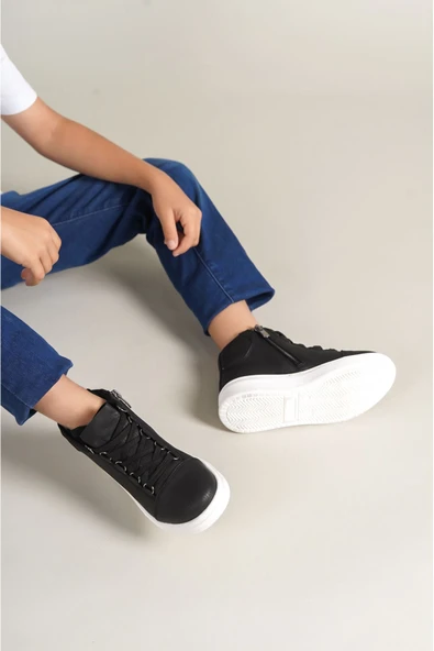 1012 - Roma Çocuk Ayakkabı SIYAH - Resim 2