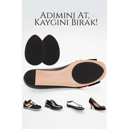 Ayakkabı Tabanına Yapışan Kaydırmaz Ped - Düşme Önleyici, Kendinden Yapışkanlı | Topuklu, Kösele ve Spor Uyumlu ürün görseli