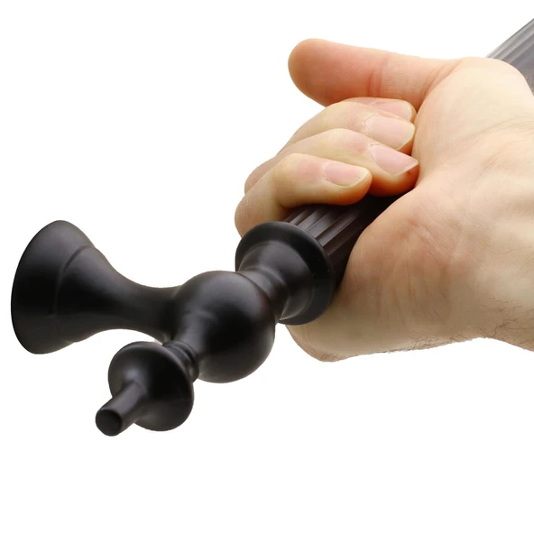 Sürgülü Kapı Çekme Kolu Tutma Kulpu Kulbu Çelik Dış Kapı Tutamağı Kol Mat Siyah 50 Cm - Resim 3