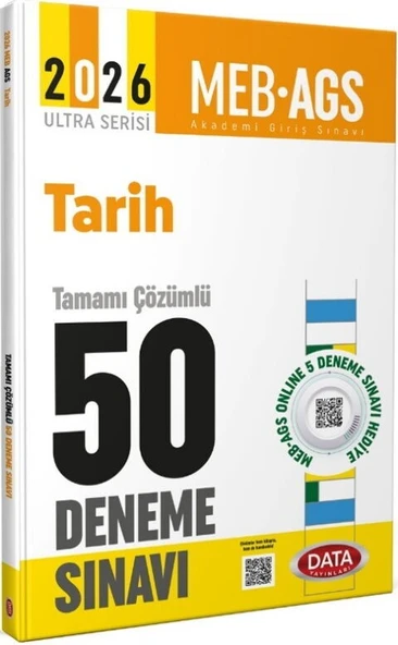 2026 AGS Tarih Tamamı Çözümlü 50 Deneme Sınavı Data Yayınları ürün görseli 1