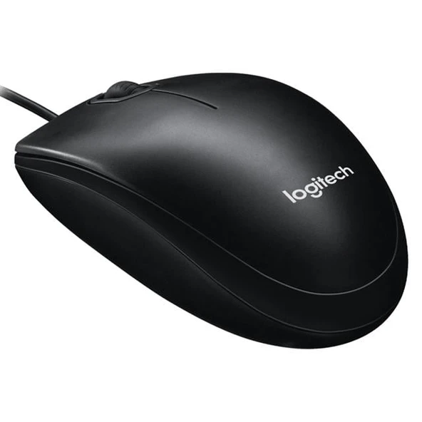 Logitech M100 1000DPI USB Kablolu Mouse Siyah 910-006652 - Resim 2