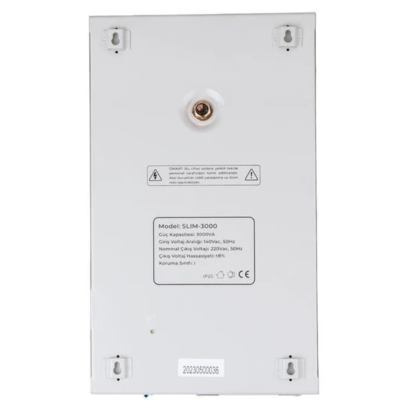 Powermaster SLIM-3000 Otomatik 3000 Watt Kombi Voltaj Regülatörü - Resim 3