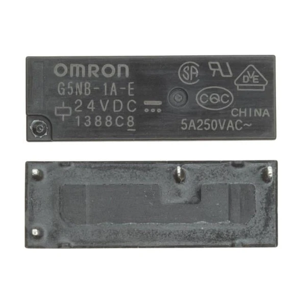 Omron G5NB-1A-E 24VDC Kart Rölesi 24 Volt 4 Pin Bacak Siyah 16X4C16
