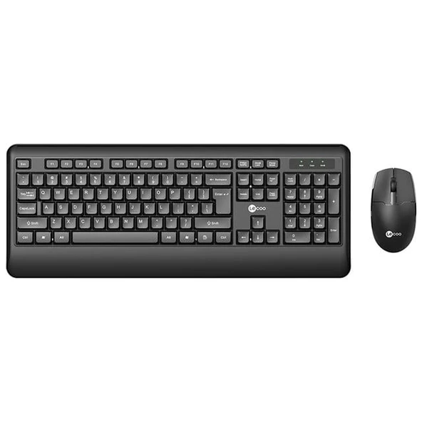 Lenovo Lecoo KW202 Kablosuz Q Klavye - Mouse Set Siyah ürün görseli 1