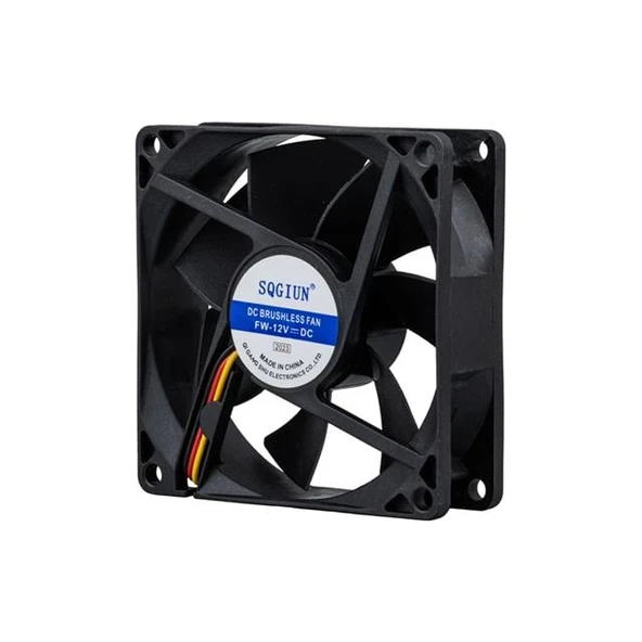PowerMaster PM-17897 Fırçasız DC Fan 80x80x25mm 12 Volt 3 Pin - Resim 2