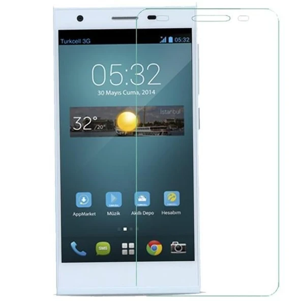 Turkcell T50 Kırılmaz Telefon  Ekran Koruyucu Şeffaf ürün görseli 1