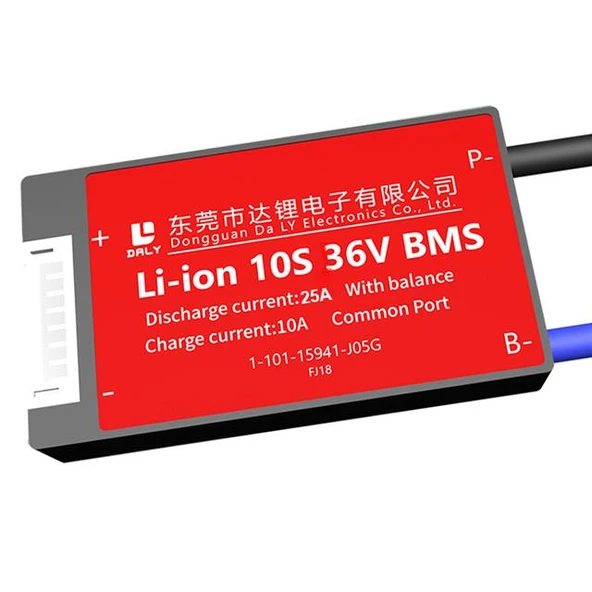 Daly Bms 10S 36V Deşarj 25A -Şarj 10A Balanslı Pil Koruma Modülü ürün görseli