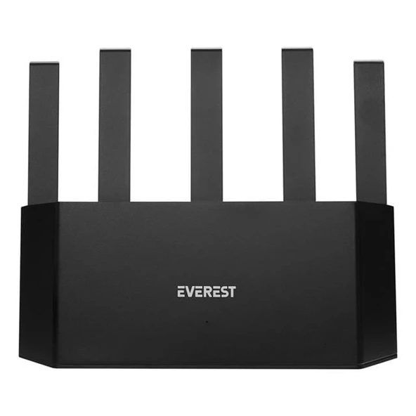 Everest EWR-X3000MBPS-V1 X3000Mbps Dualband 5*6dBi 1 Wan Port + 3 Lan Port Wi-Fi 6 Wisp+Ap+Repeater Destekli Kablosuz Wifi Router ürün görseli