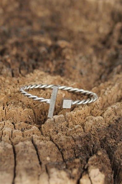 HEYF Yeni Sezon Geometrik Tasarımlı Erkek Kelepçe Bileklik ürün görseli 1