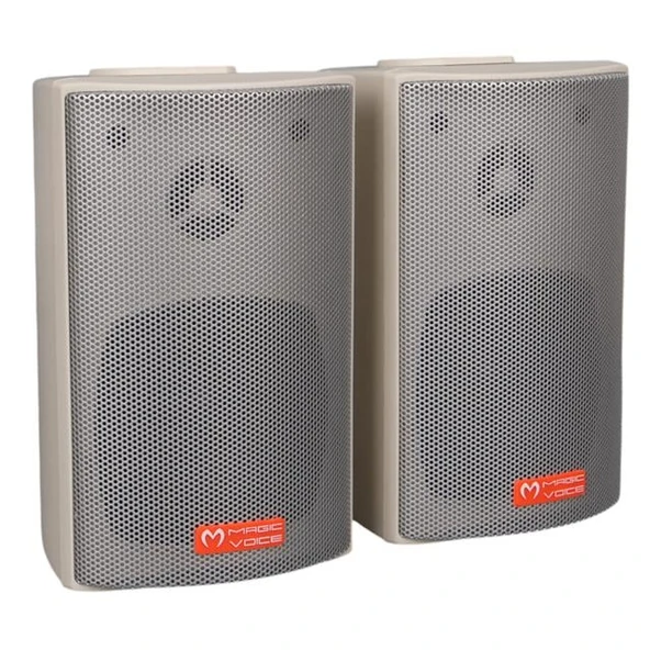 MagicVoice MV-16 7.5 CM 30 Watt Komütatörlü Hat Trafolu Beyaz Sütun Hoparlör (2'li Takım) - 2