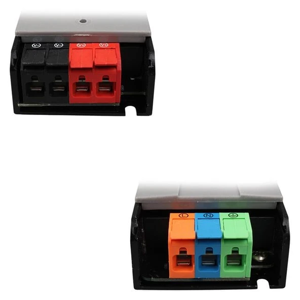 PowerMaster PM-26845 12/24/36/48 Volt 9 Amper 300 Watt Metal Kasa Kademeli Adaptör Voltaj Göstergeli 218x51x27mm - Resim 2