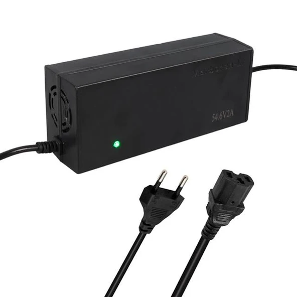 Powermaster Li-İon Lityum Piller İçin 54.6 Voltaj 2 Amper Elektrikli Bisiklet Şarj Cihazı ürün görseli