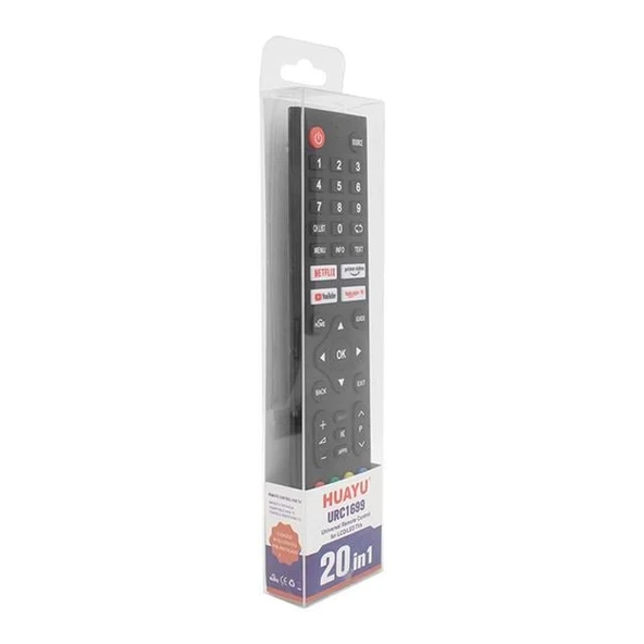 Huayu URC1699 20in1 Netflix - Youtube - Prime Video Tuşlu Universal Lcd-Led Tv Kumanda - Resim 2
