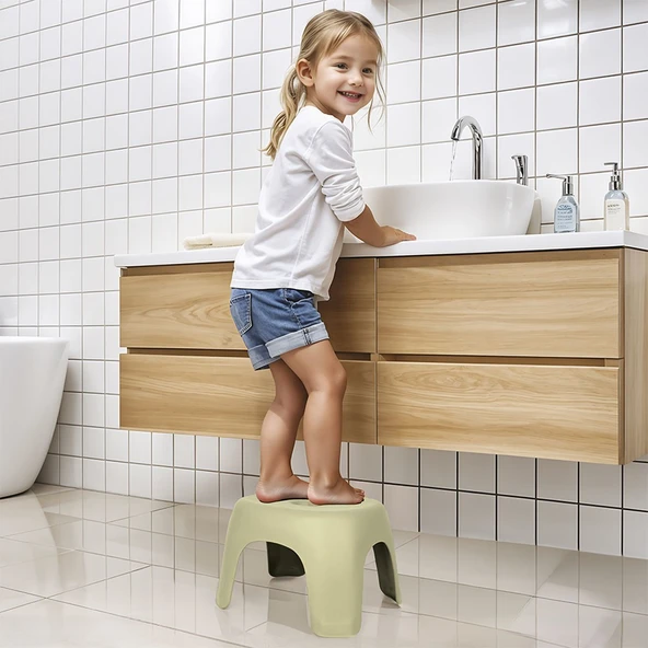 7127 Kaydırmaz Yükseltici Tabure Eco Yeşil -Dolu Oyuncak - 2