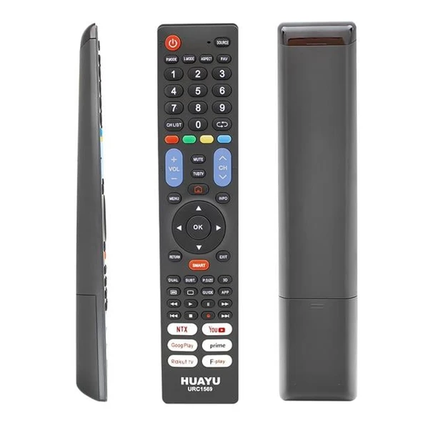 Huayu URC1569 Netflix-YouTube-Prime Video-Google Play Tuşlu 7in1 Universal Lcd Led Tv Kumandası ürün görseli 1