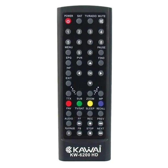 Kawai KW-6200 HD Uydu Alıcı Kumandası ürün görseli 1