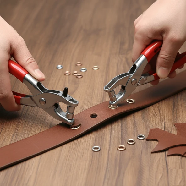 Kemer Delme Perçin Atma Pensesi 2 li Seti - Resim 2