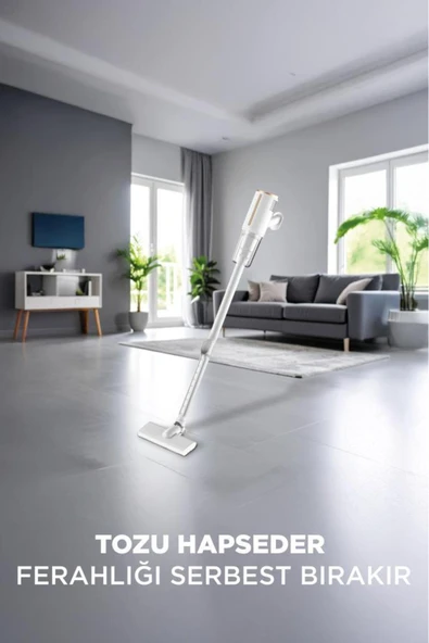 Elektrikli Dikey Süpürge 600W Vakum Süpürge - Resim 7