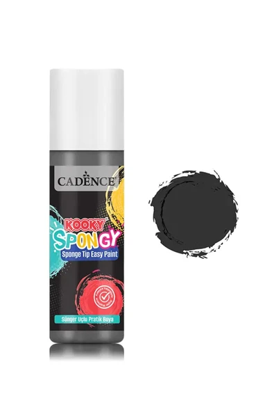 SPN10 Siyah Spongy Sünger Uçlu Pratik Boya 100ML ürün görseli 1