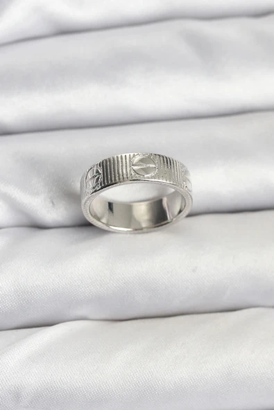 HEYF Gümüş Renk Model Kadın Yüzük ürün görseli 1