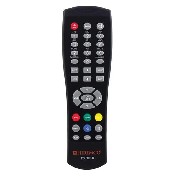 Hiremco Seoul F3 Gold Uydu Alıcı Kumandası ürün görseli 1