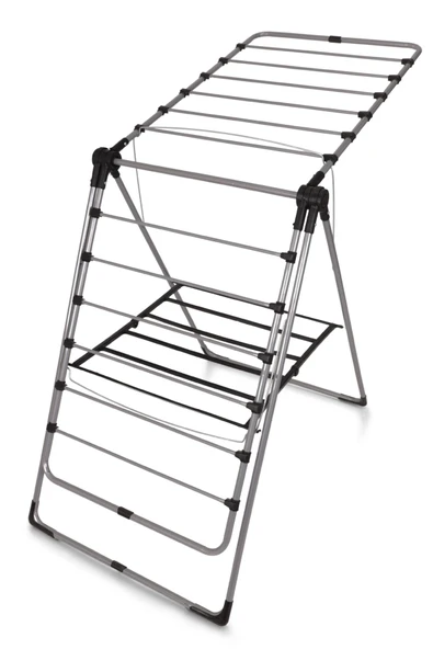 İronika Kalın Borulu Kurutmalık Perilla Silvia Özel Dokuma Kumaşlı Ütü Masası Antrasit - Resim 7